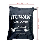 Full Car Cover with Reflective Strips | Black, Dustproof, Sunshade, Universal Fit lifestyle view