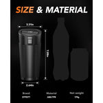 Car Trash Can (with Lid) Auto Dust Organizer with Garbage Bags Small Car Trash Bin additional angle