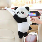 Car Back Seat Plush Hanging Headrest Tissue Holder
