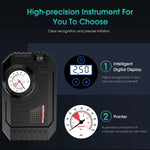 CARSUN Mini Air Pump Tire Inflator Portable Compressor | Digital Wired Car Tyre Inflat close-up view