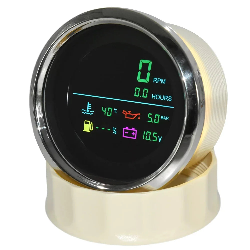 Multi 85mm 6-in-1 Tachometer Gauge Set | Fuel Level, Water Temp, Oil Pressure, Voltme lifestyle view