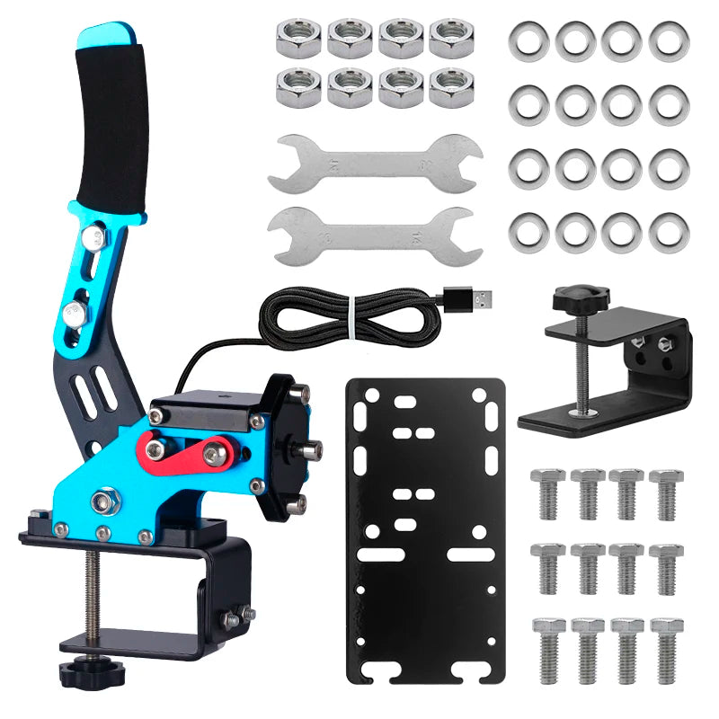 Sim Ruito USB Handbrake | Sim Racing PC Handbrake with Linear and Button Modes close-up view