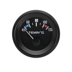 40-120 Celsius Car 52mm Water Temperature Gauge with Adaptor Joint Pipe | Racing 12V R close-up view