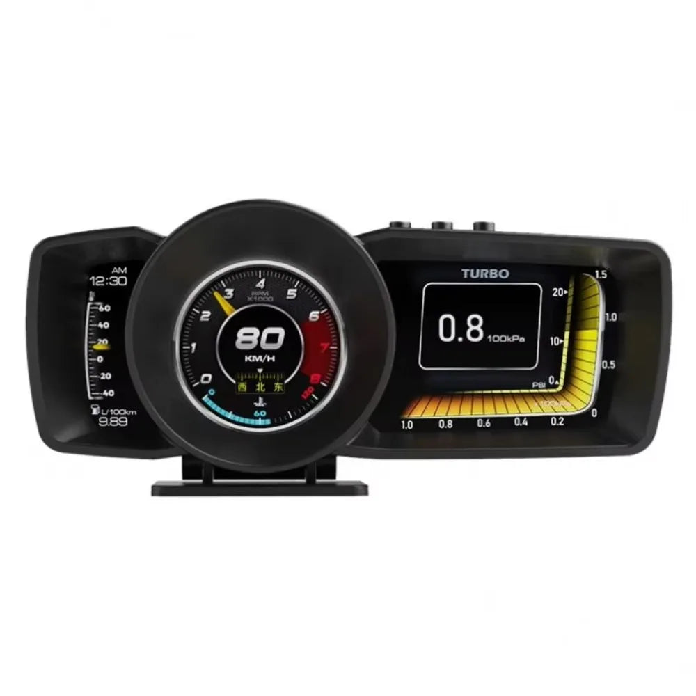 Digital GPS Speedometer OBD+GPS Smart Gauge | Automotive HUD Display additional angle