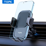 TOPK Universal Car Phone Holder 360° Rotation Cell Phone Mount for Air Vent & Dashboa lifestyle view