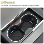 Tesla Cup Holder Insert & Armrest Box Organizer – TPE Center Console Protector for Mo lifestyle view