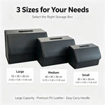 Storage Box PU Leather Multipurpose Collapsible Car Trunk Storage Organizer Car Tru additional angle