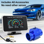 3 in 1 Car LCD Digital Gauge | Voltmeter Oil Pressure Water Temp 12-24V alternate view