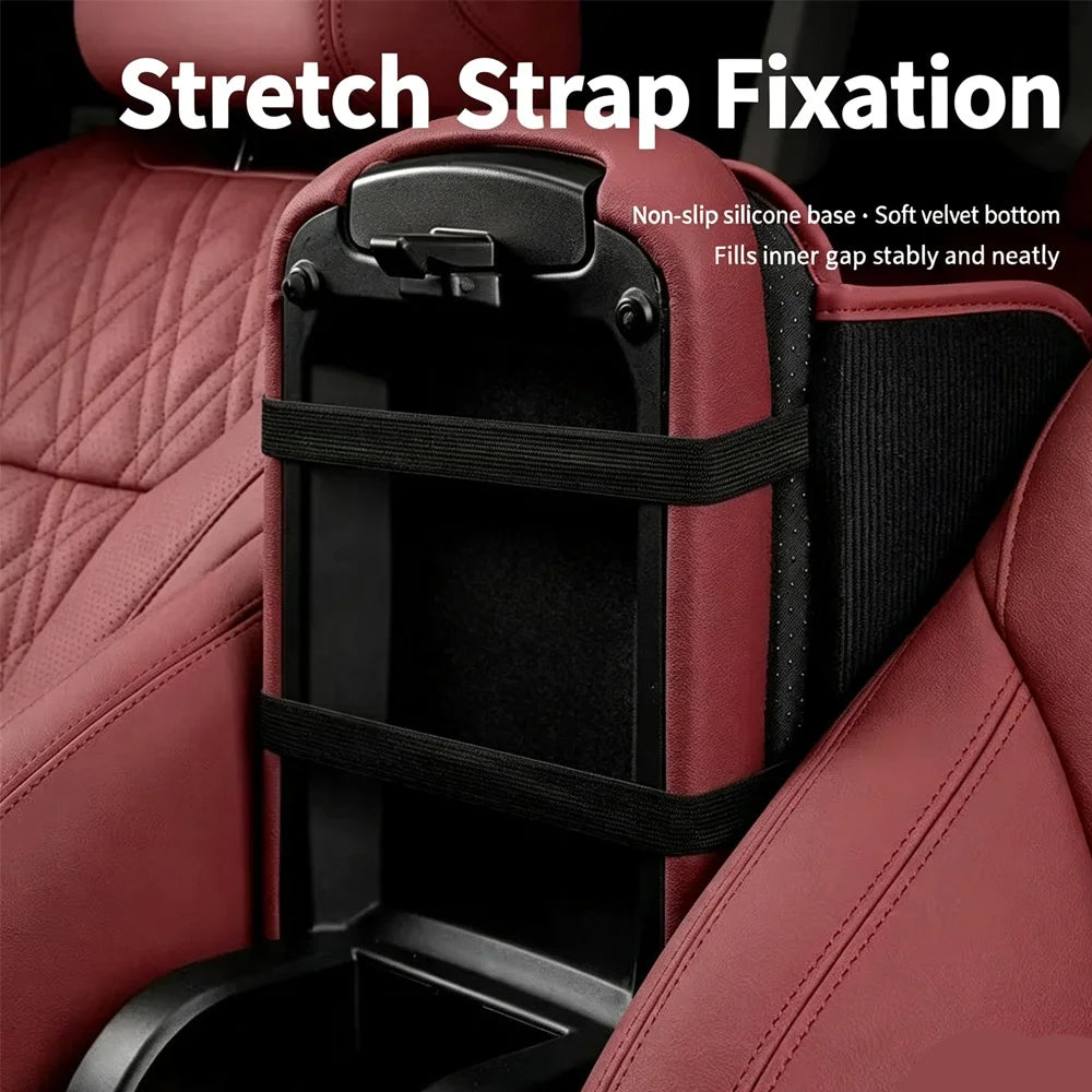 Car Arm Rest Cushion Center Console Protection Cover Auto Armrest Box Pad with Storage Pocket Car Interior Accessories