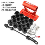 MUQZI Thru Axle Fork Mount Bike Rack | Quick Release Bicycle Carrier for Car Roof Truck detail view