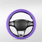 Universal Elastic Car Silicone Steering Wheel Cover Tire Texture Soft No Inner Ring S lifestyle view