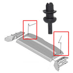 Opel Corsa F 2019-2021 Trunk Parcel Shelf Clips, 4PCS close-up view