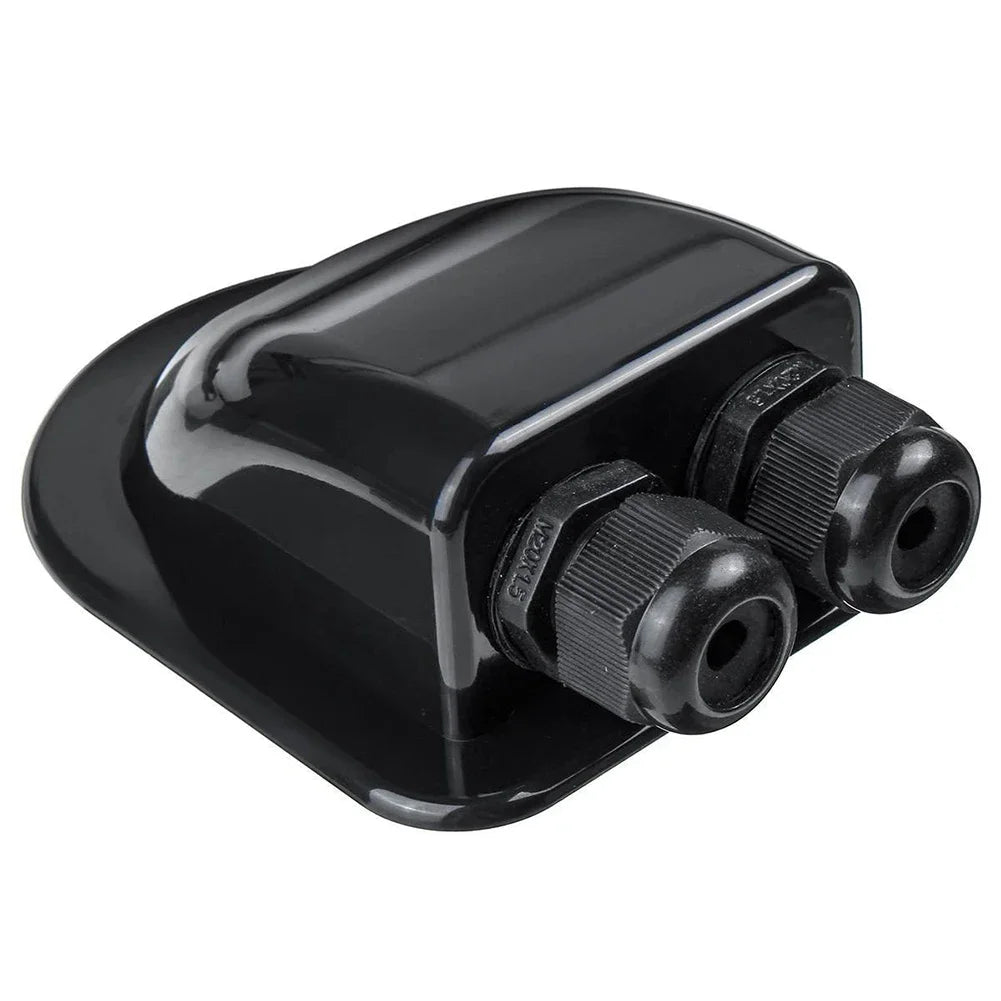 Double Wire Entry Gland Box Solar Panel Roof Wire Entry Gland Box Cable Motorhome Whi lifestyle view
