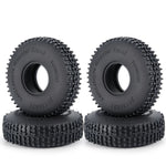 AXSPEED 4PCS 1.0" Rubber Tyres Mud Terrain Wheel Tires 50/54/58/62/64/65mm for 1/18 1/ close-up view
