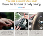 Universal Steering Wheel Cover with Black Crystal Rhinestones Car Breathable Anti-Slip W detail view