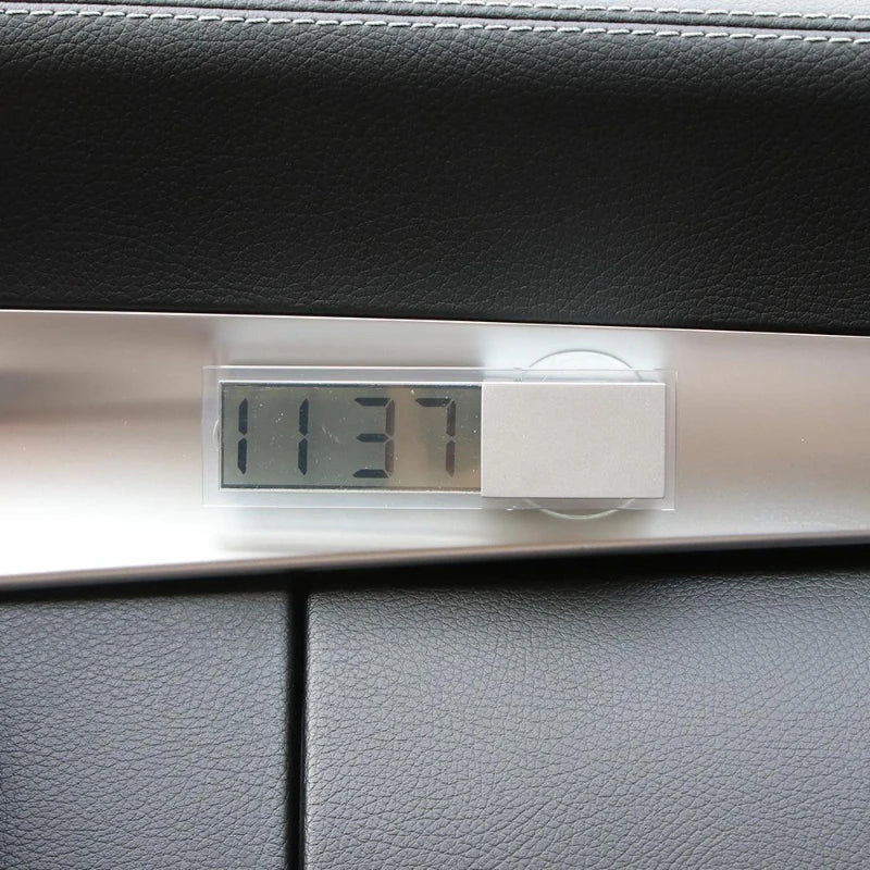 LCD Display Mini Portable Electronic Window Clock with Suction Cup Watch Car Interior Or detail view