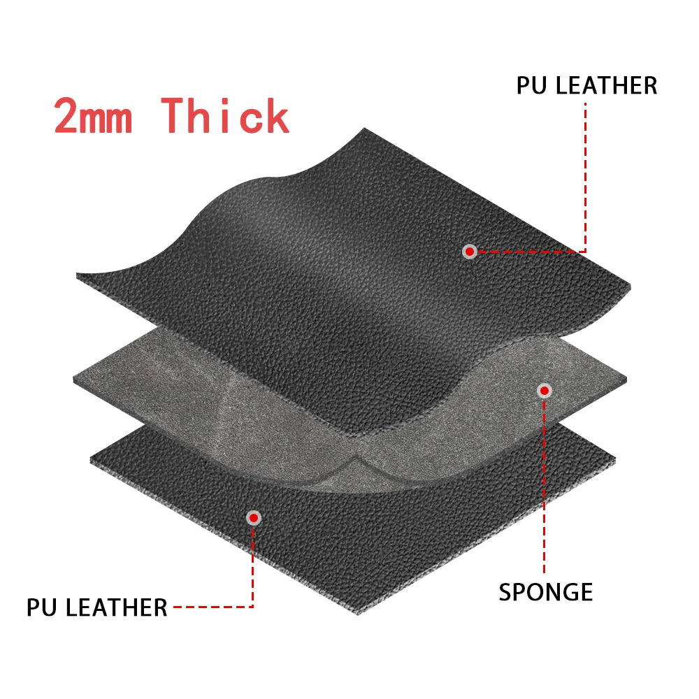 Universal Car Seat Covers PU Black Fashions Sports Seat Covers PU Car Seat Cover Unive close-up view