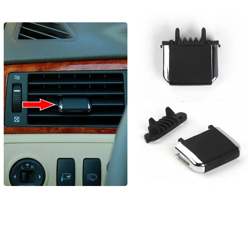  Car Front Dashboard Air Conditioning Outlet AC Vent Grille Slide Tab Clip For Toyota Crown 2005-2009 55660-30400