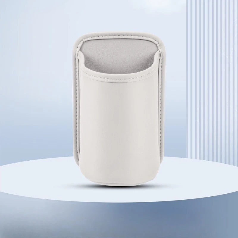 Faux Leather Car Cup Holder | Vehicle Water Cup Clip and Multifunctional Storage Box alternate view