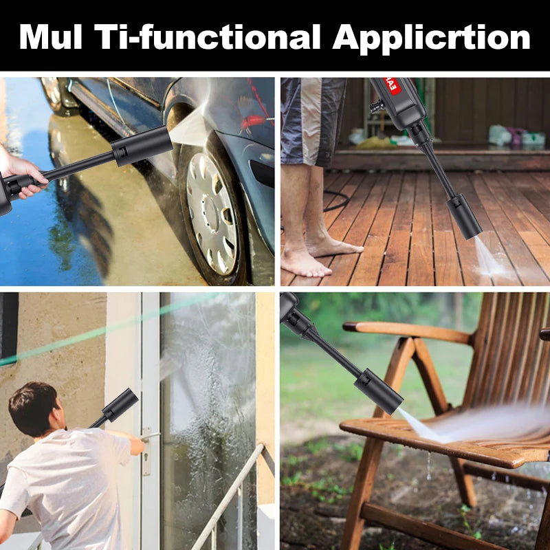 Newest Portable Cordless High Pressure Car Wash Washer Gun Foam Generator Water Gun for Home Garden Car Cleaning Accessories