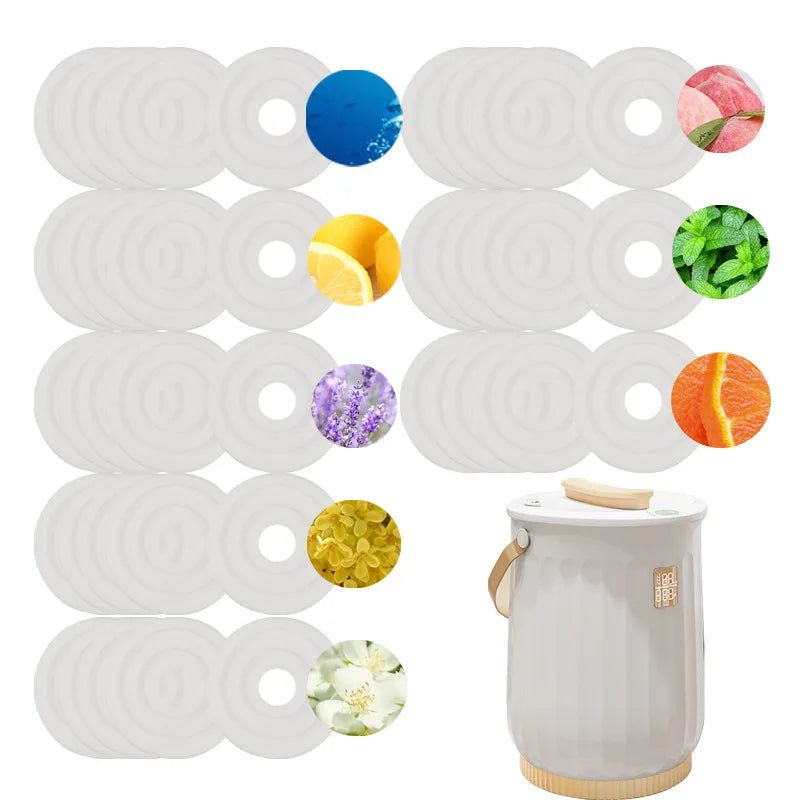 5pcs Car Air Freshener Natural Plant Based Long Lasting Essential Oil Dual Ring Fragr lifestyle view