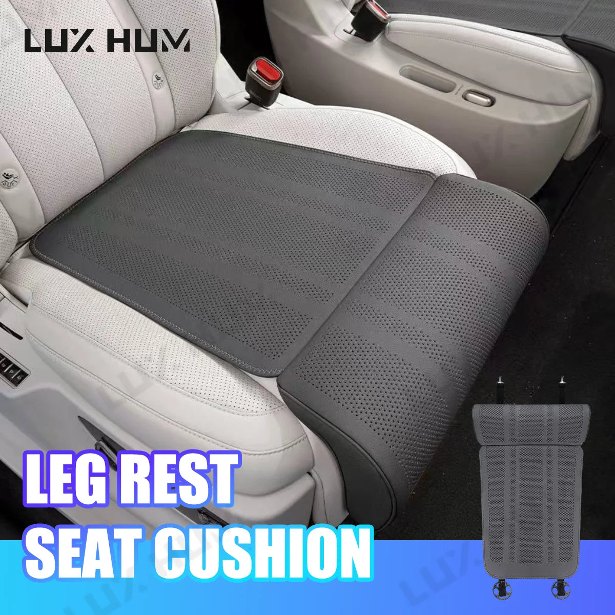 Car Seat Leg Extender Cushion with LED Rest