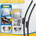 Erick's Wiper Front & Rear Wiper Blades Set For MG ZS EV ZX ZST VS 2017-2024 lifestyle view
