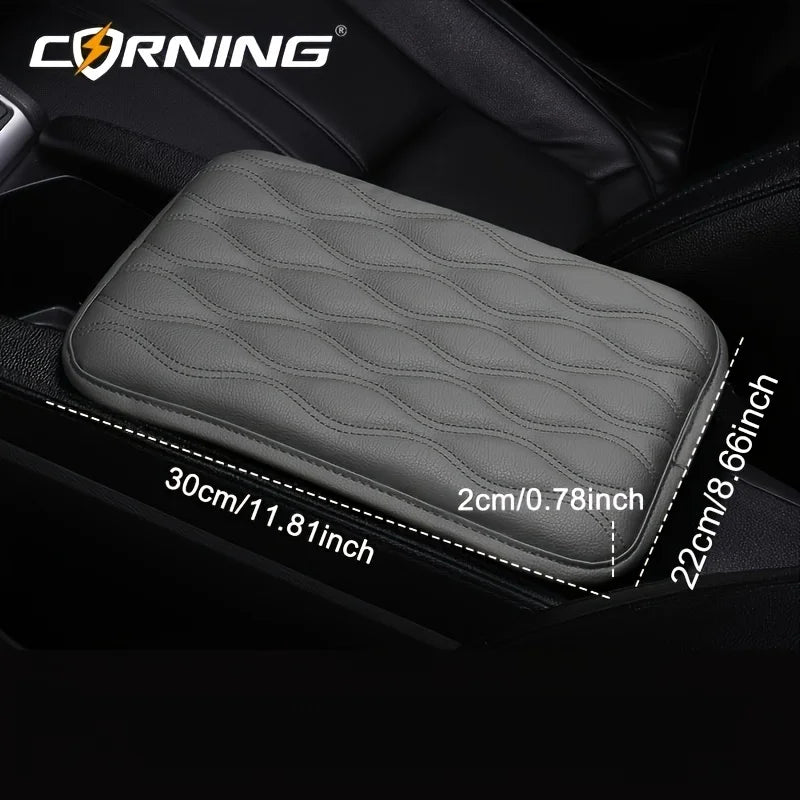 PU Leather Car Armrest Pad Cover Accessories Center Console Protector Cushion for Toyota Corolla Camry Rav4 Yaris Prius Prado