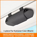 Magnetic Suction Car Glasses Case Car Sun Visor Storage Holder Car Interior High-end Sunglasses Box Auto Interior Accessories