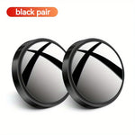 Universal Rimless Blind Spot Mirror 360 Adjustable Convex Rearview Wide Angle Mirror For Car Parking Reverse Safety Driving