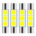 Apktnka 4x 28mm 29mm 6614F LED Light Bulbs Car Interior Vanity Mirror Lights Sun Visor Map Lighting Lamps 6615F 6612F 3021 3022