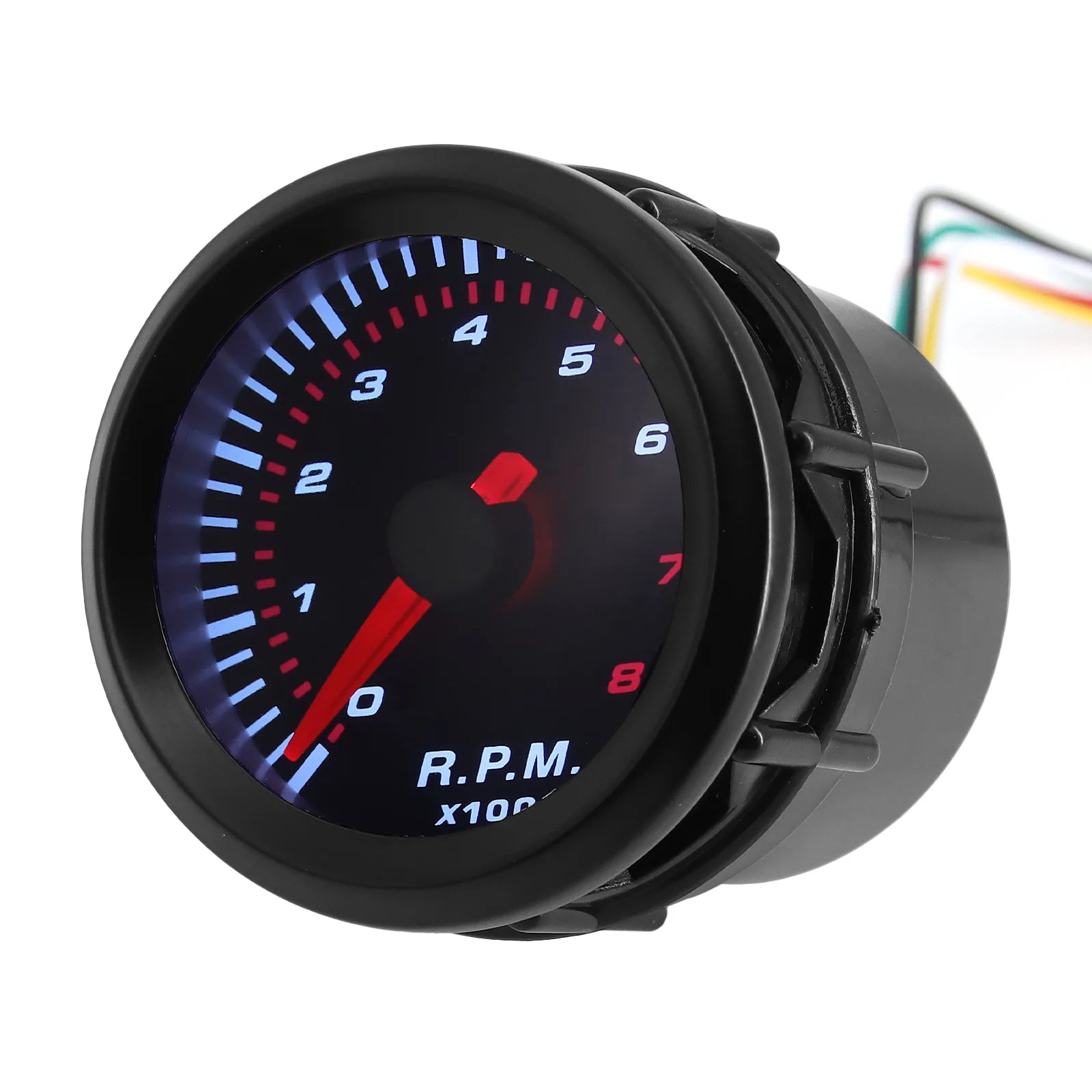 52mm Universal Car Gauge Set | Water Temp Oil Pressure Tachometer Boost Vacuum Volt additional angle