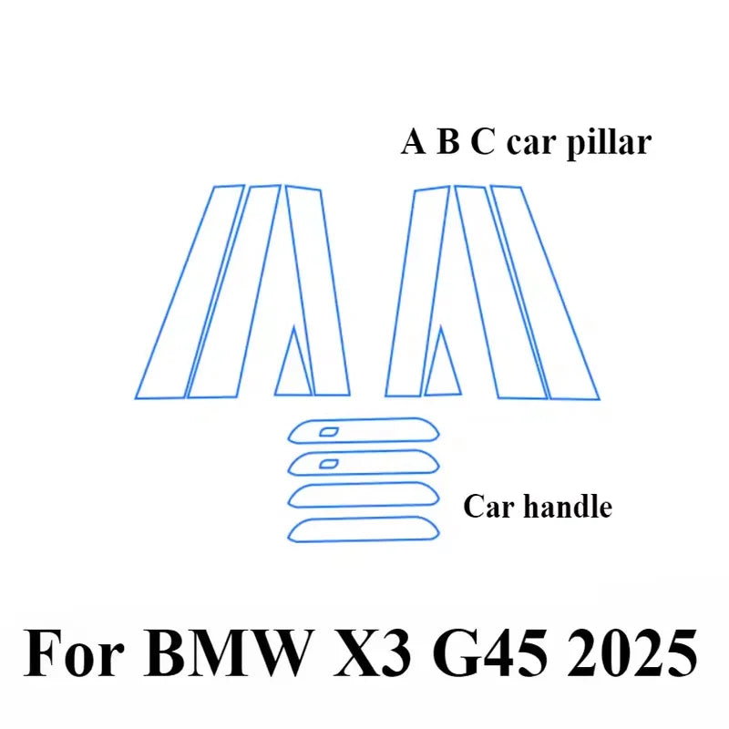 For BMW X3 G45 2025 2026 TPU Car Navigation Screen Film Gearbox Protective Sticker An lifestyle view