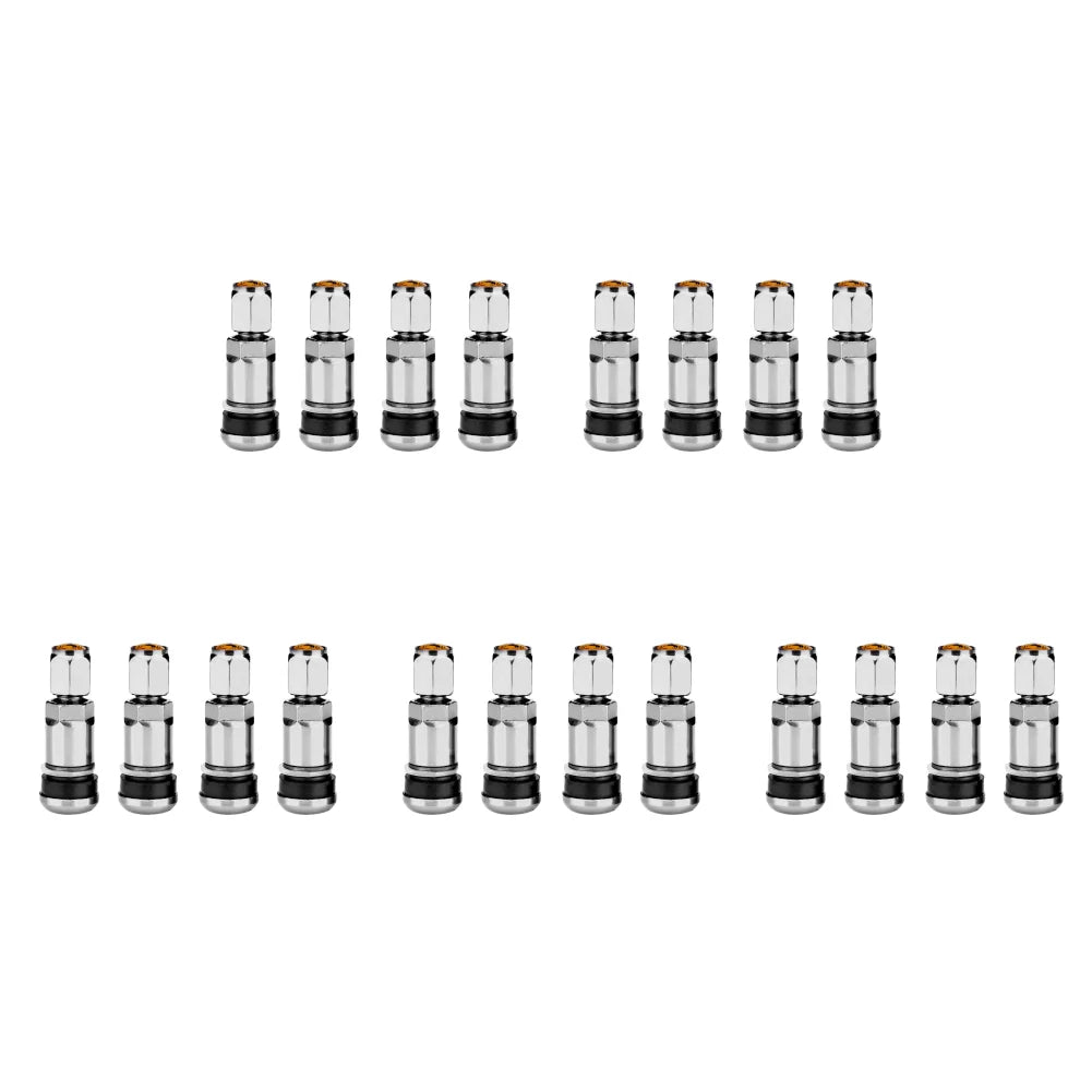 20/4PCS Car Tubeless Wheel Tyre Valve Stems | Universal Motorcycle Aluminum Alloy Tire close-up view