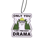 Raccoon Quotes Fragrant Paper Car Air Freshener | Solid Perfume Hanging for Home and alternate view