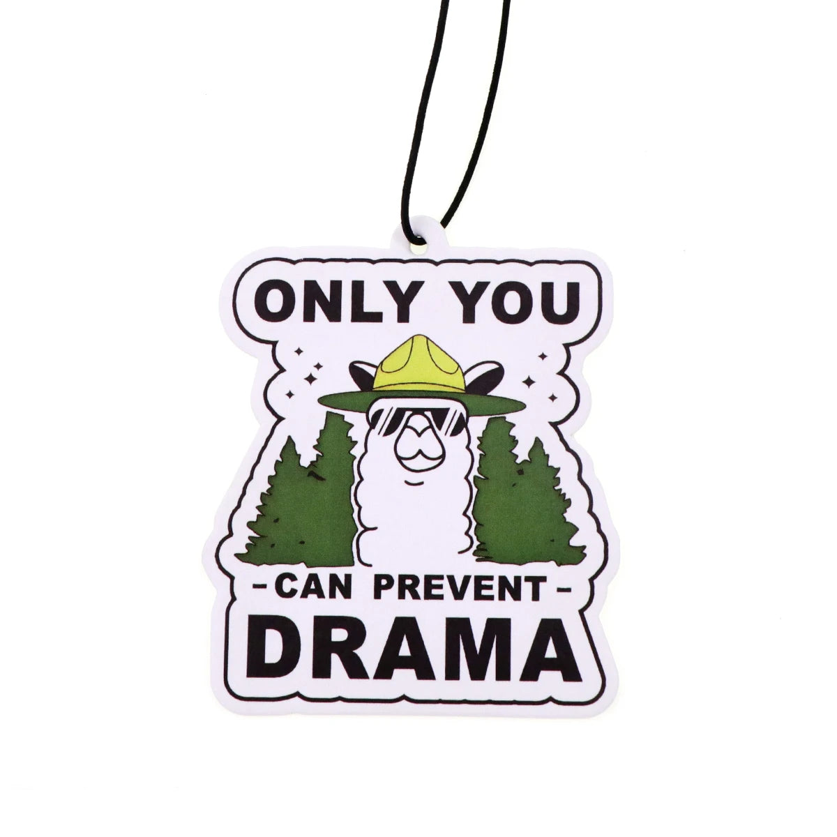Raccoon Quotes Fragrant Paper Car Air Freshener | Solid Perfume Hanging for Home and alternate view