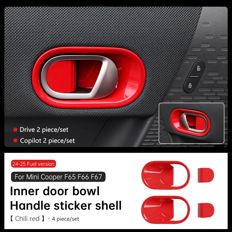 Mini Cooper F65 F66 F67 2024-2025 Inner Door Handle Bowl Cover | ABS Trim Decoration alternate view