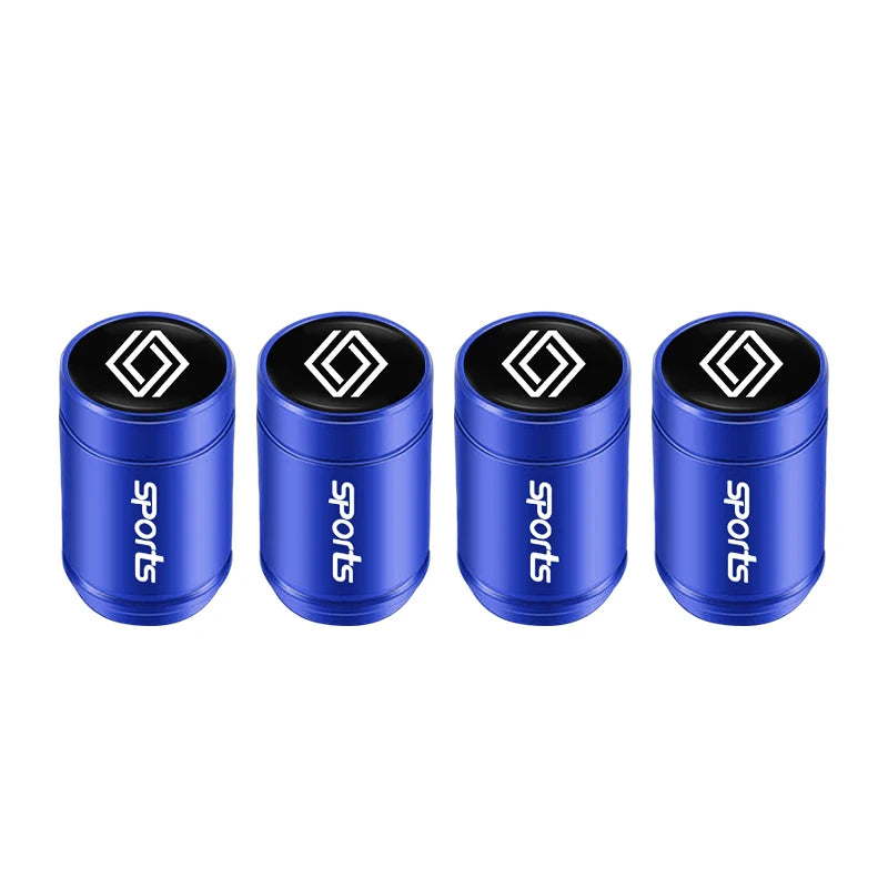 4Pcs Aluminum Alloy Tire Valve Stem Caps for Renault Models | Dust-Proof Car Tire A additional angle