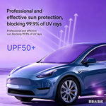 Car Front Windshield Sunshade Silver Titanium Heat Insulation detail view
