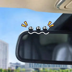 5/10/20PCS Cute Black Elf Car Interior Decoration Funny Auto Center Console Rearview Mirror Ornament