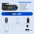 2K Dash Cam WiFi Car DVR Camera Dashcam Support GPS Loop Recording Night Vision G-Sensor Parking Monitor Driving Recorder