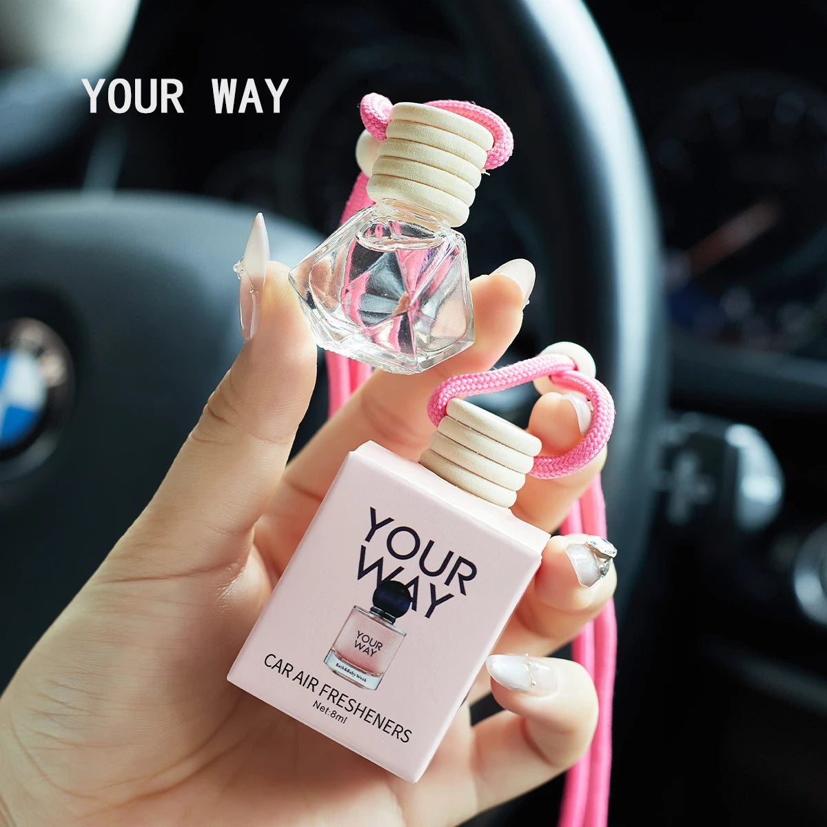 Perfume Car Perfume, a Car Fragrance Used for Car Interior Accessories, a Long-Term Ca close-up view