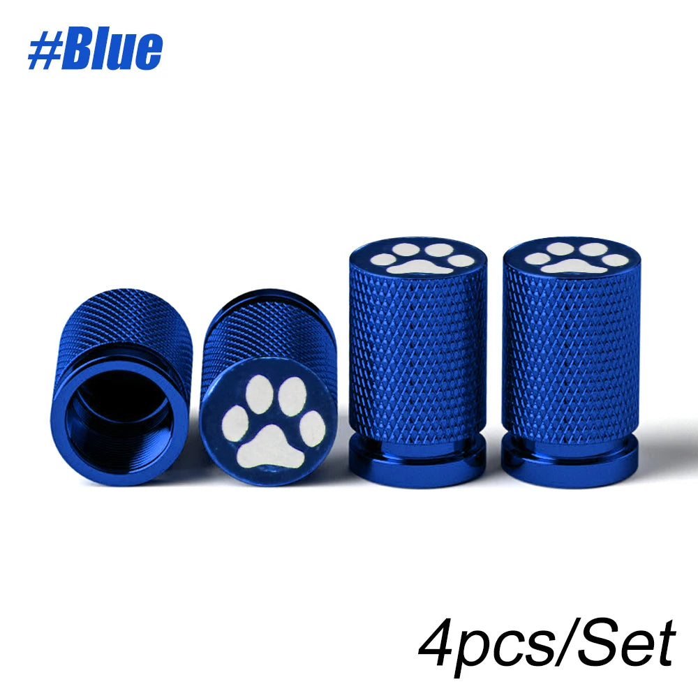 4Pcs Tire Valve Stem Cap Cover Set | Metal Tire Air Caps with O-Ring for Cars Trucks alternate view
