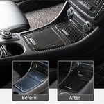 Car Styling Carbon fiber interior button panel Decoration Cover Trim Sticker frame additional angle