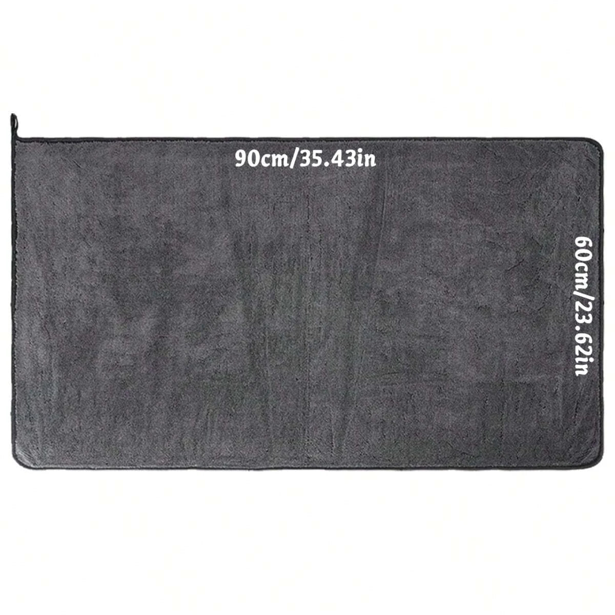 Dark Gray Microfiber Car Towel | Oversized Strong Absorbent Wash Cloth detail view