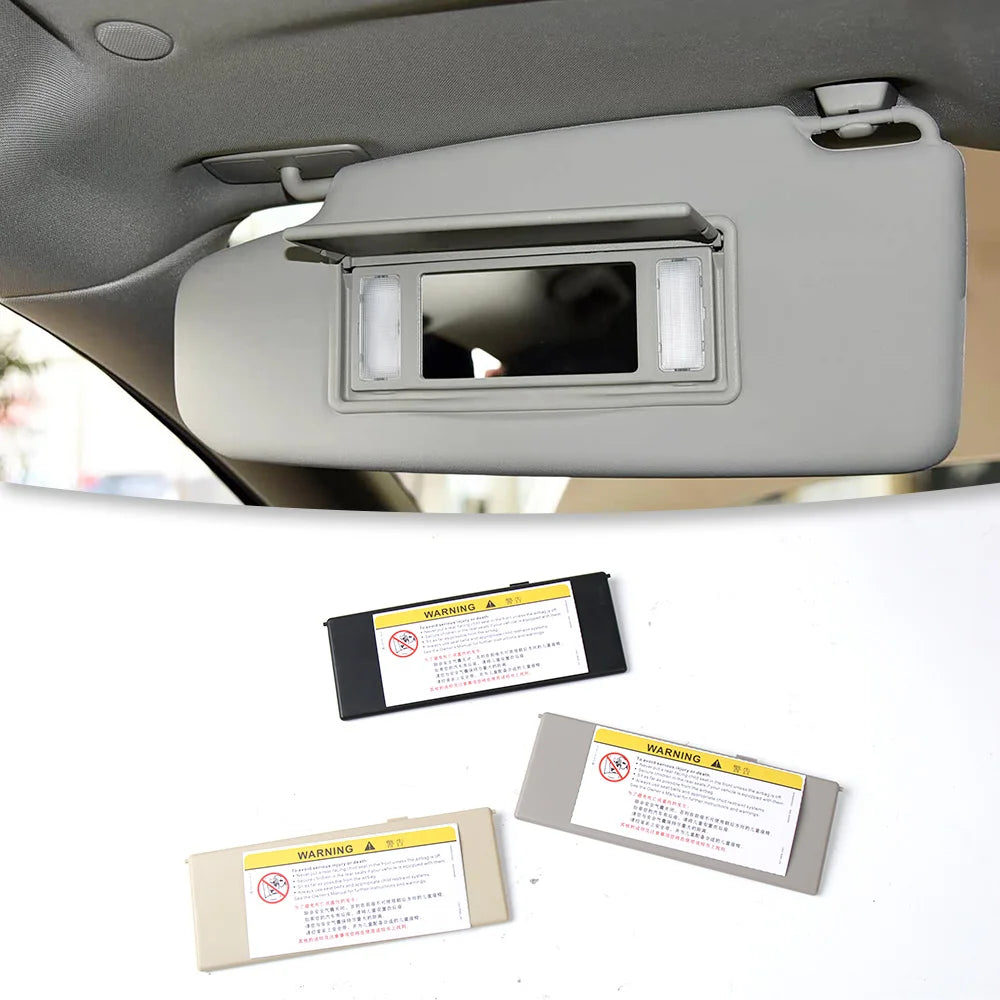 1Pcs Sun Visor Mirror Cover For Ford Focus 2012-2018 Car Interior Makeup Mirror Cover Replacement ABS Sun Visor Light Cover