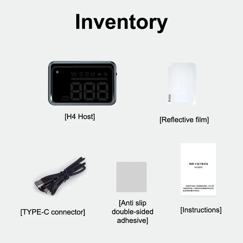LED Car Speedometer HUD Windshield Display | GPS Head-Up Projector with Compass and O lifestyle view