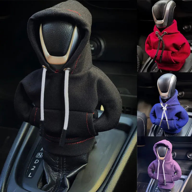 Gear Shift Mini Hoodie Cover Shift Cover Gear Handle Decoration Fits Manual Automatic Universal Car