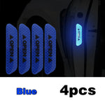 4PCS Reflective Car Door Opening Warning Reflector Tape additional angle