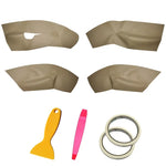 Left Hand Drive Soft Leather Door Panel Cover For Skoda Octavia 2007 2008 2009 2010 2 alternate view